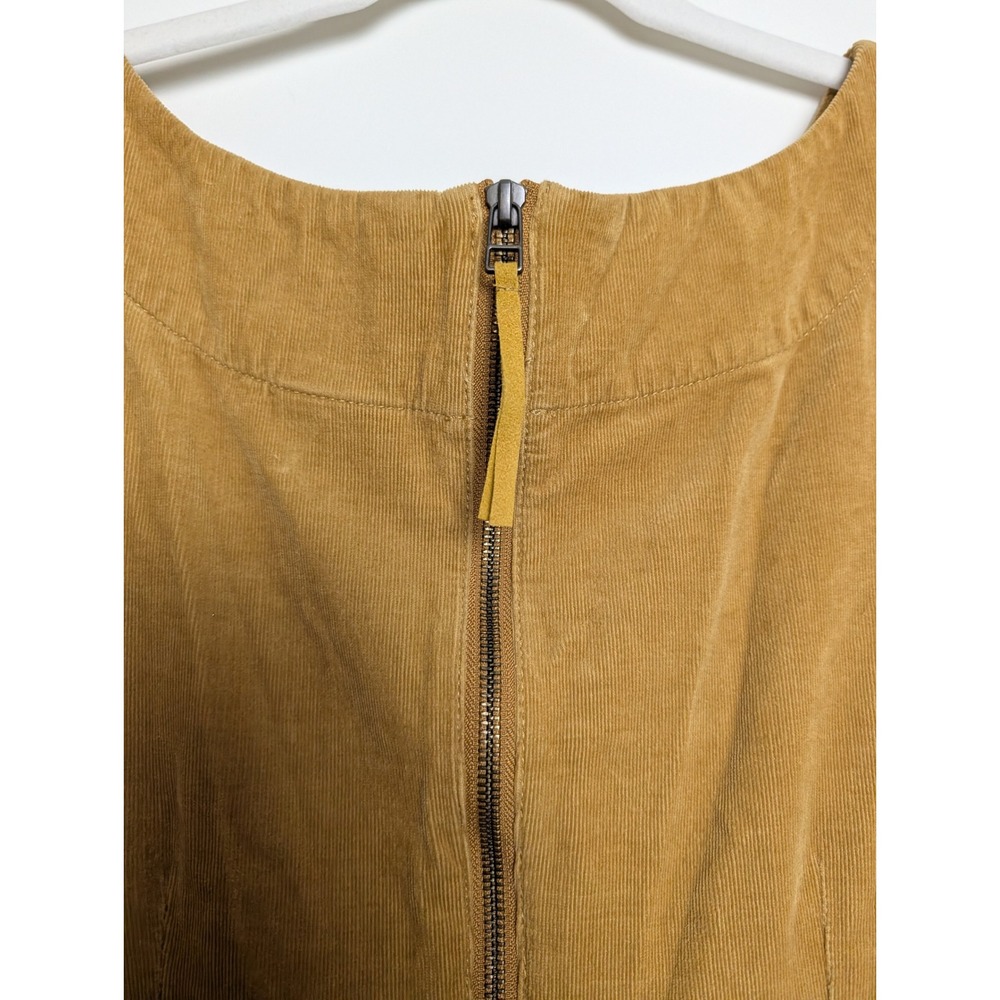 Anthropologie‎ Holding Horses Womens 12 Mustard Yellow Corduroy Sleeveless Dress - Picture 10 of 15